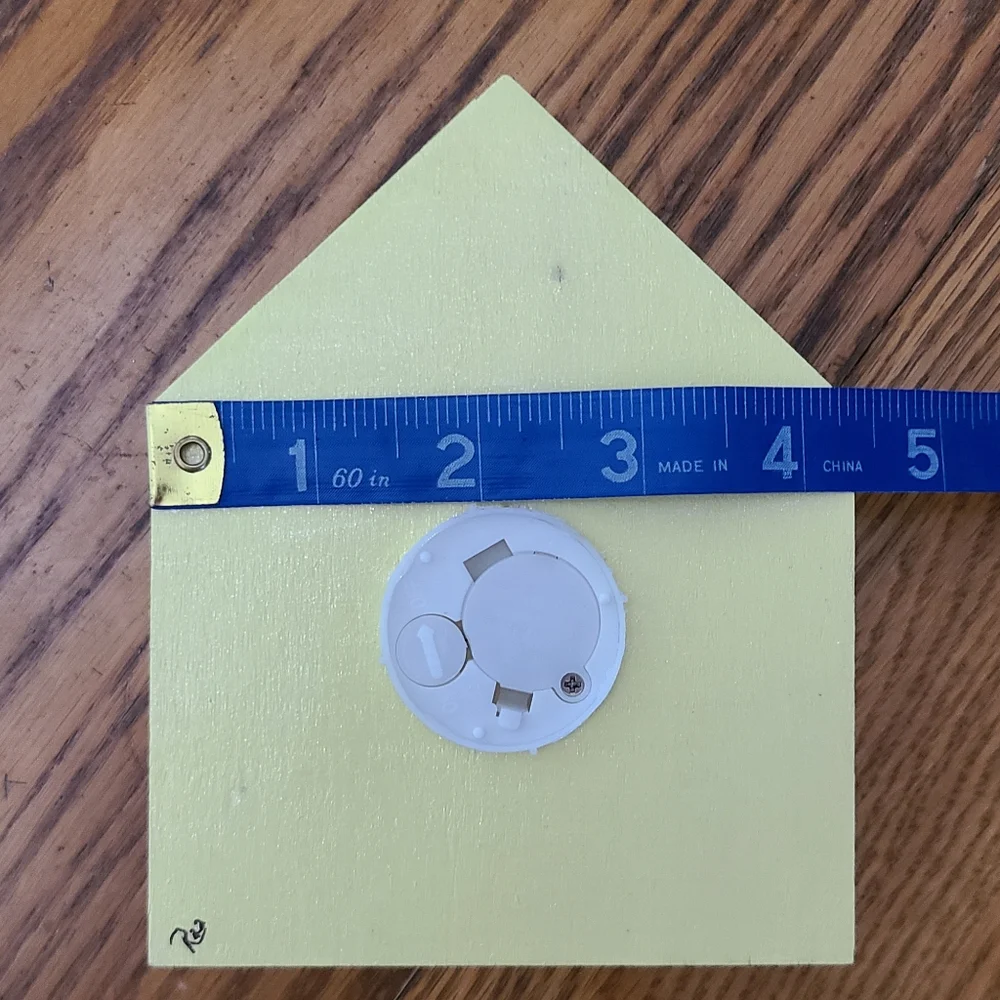 💡🏠HANDPAINTED Wooden House-shaped Shadowbox that says 